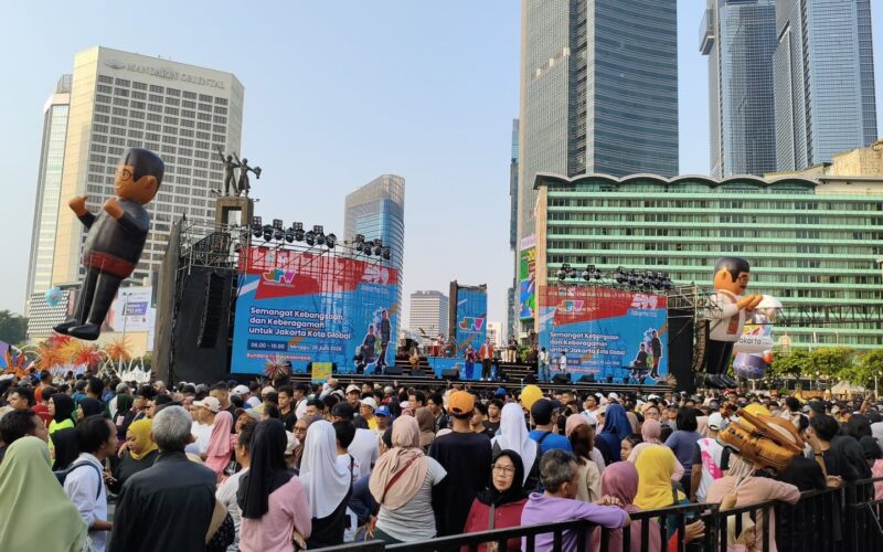 PLN Kawal Keandalan Listrik Perayaan HUT ke-499 Kota Jakarta di Bundaran HI