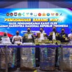 BNN Musnahkan 34,74 Kg dan 2.156 Liter Narkotika dari 12 Kasus