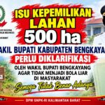 Isu Lahan 500 Ha yang Menyangkut Wakil Bupati Bengkayang, PW GNPK Kalbar Dorong Klarifikasi
