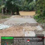 Proyek Rabat Beton Dana Aspirasi di Dusun Barage Tayan Hulu Sanggau Dipersoalkan Warga, Diduga Tidak Sesuai RAB