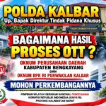PW GNPK-RI Kalbar Kawal OTT Oknum Perumdam Bengkayang dan Oknum BPK Kalbar, Desak Polda Ungkap Aktor di Balik Layar