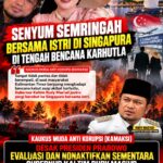Senyum Semringah Bersama Istri di Singapura di tengah Bencana KARHUTLA, KAMAKSI Desak Presiden Prabowo Evaluasi dan Nonaktifkan Sementara Gubernur Kaltim Rudy Mas’ud